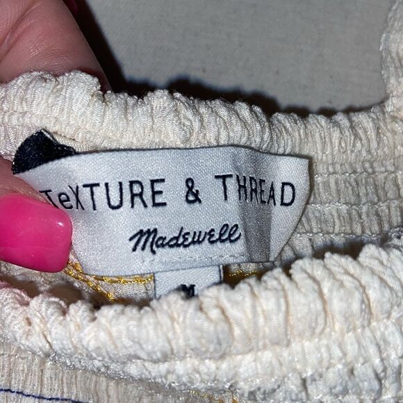 Texture and thread, Madewell, seersucker rainbow top medium - Picture 4 of 6